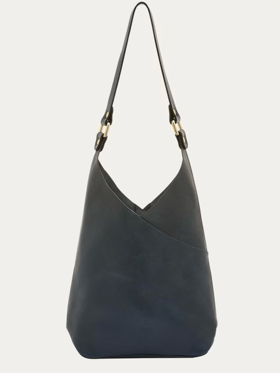 IL Bisonte Handbags - IL Bisonte Malibu Leather shoulder bag, Blu Oltremare (blue), like new!